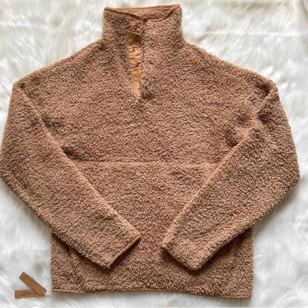 SKIMS Tan Fleece Sweater